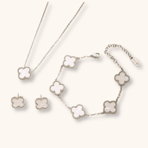 Rinkinys CLOVER SILVER PEARL